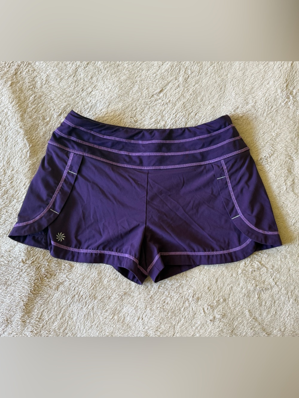 Athleta Purple High-Waist Leggings